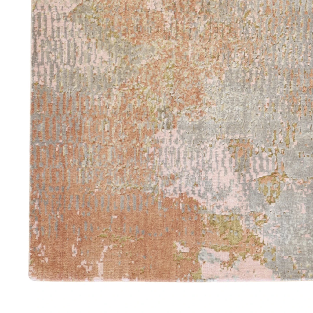 3'0" x 5'2" PINK AND GRAY MODERN MODERN INDIAN RUG