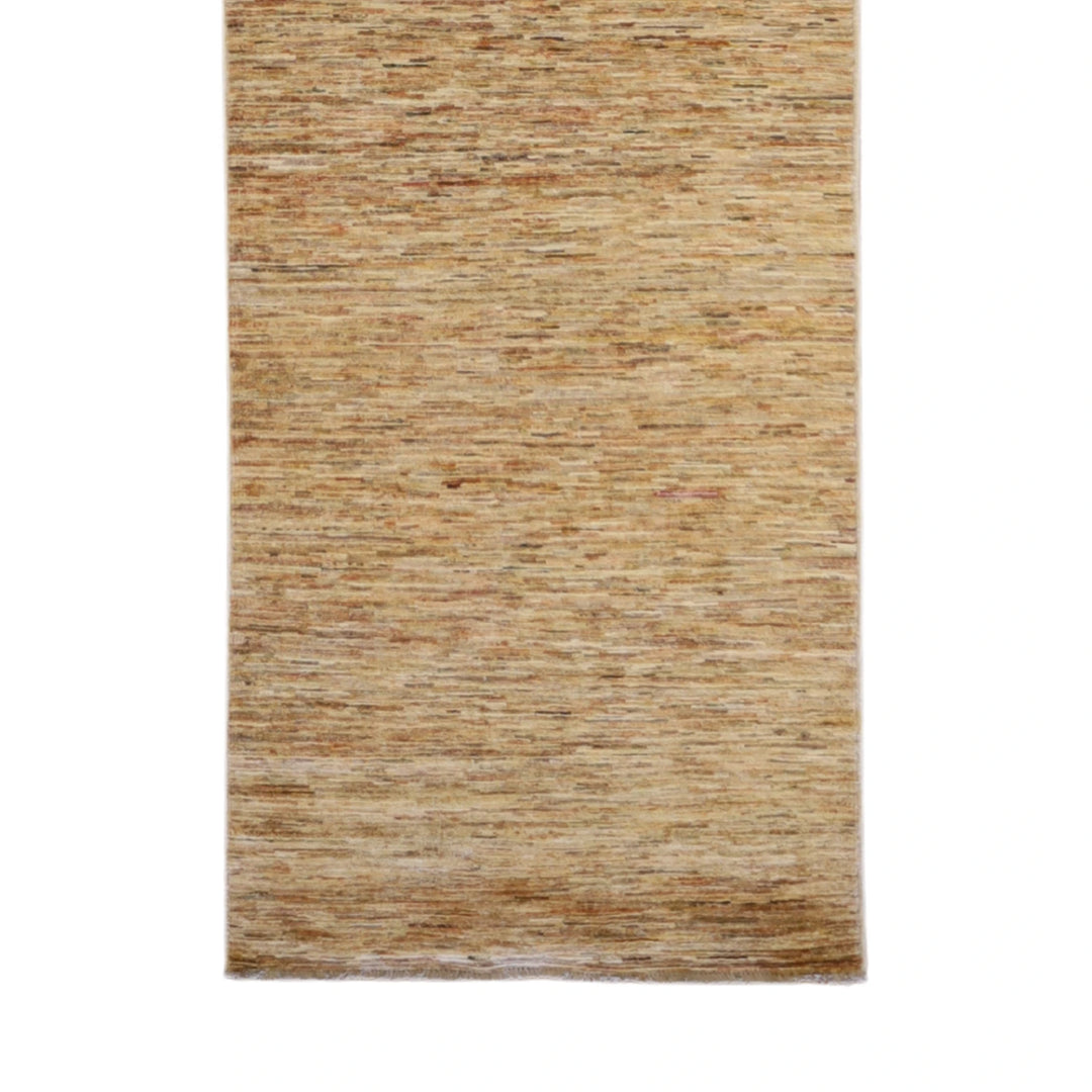 2'6" x 9'5" GOLD AND GOLD MODERN MODERN PAKISTANI RUG