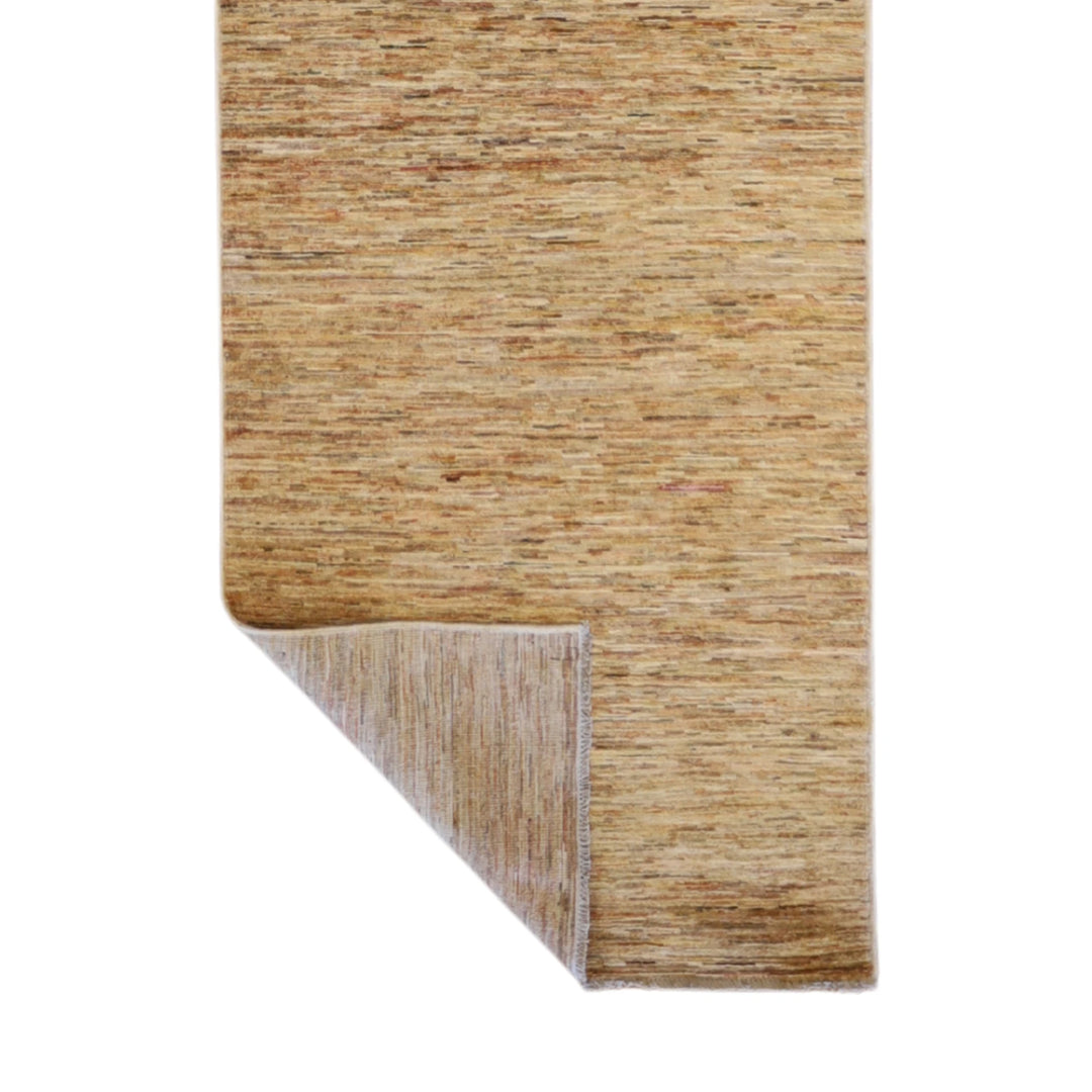 2'6" x 9'5" GOLD AND GOLD MODERN MODERN PAKISTANI RUG