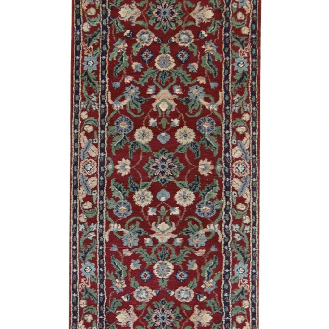 2' 8" x 9' 11" ROSE AND   FLORAL PERSIAN RUG