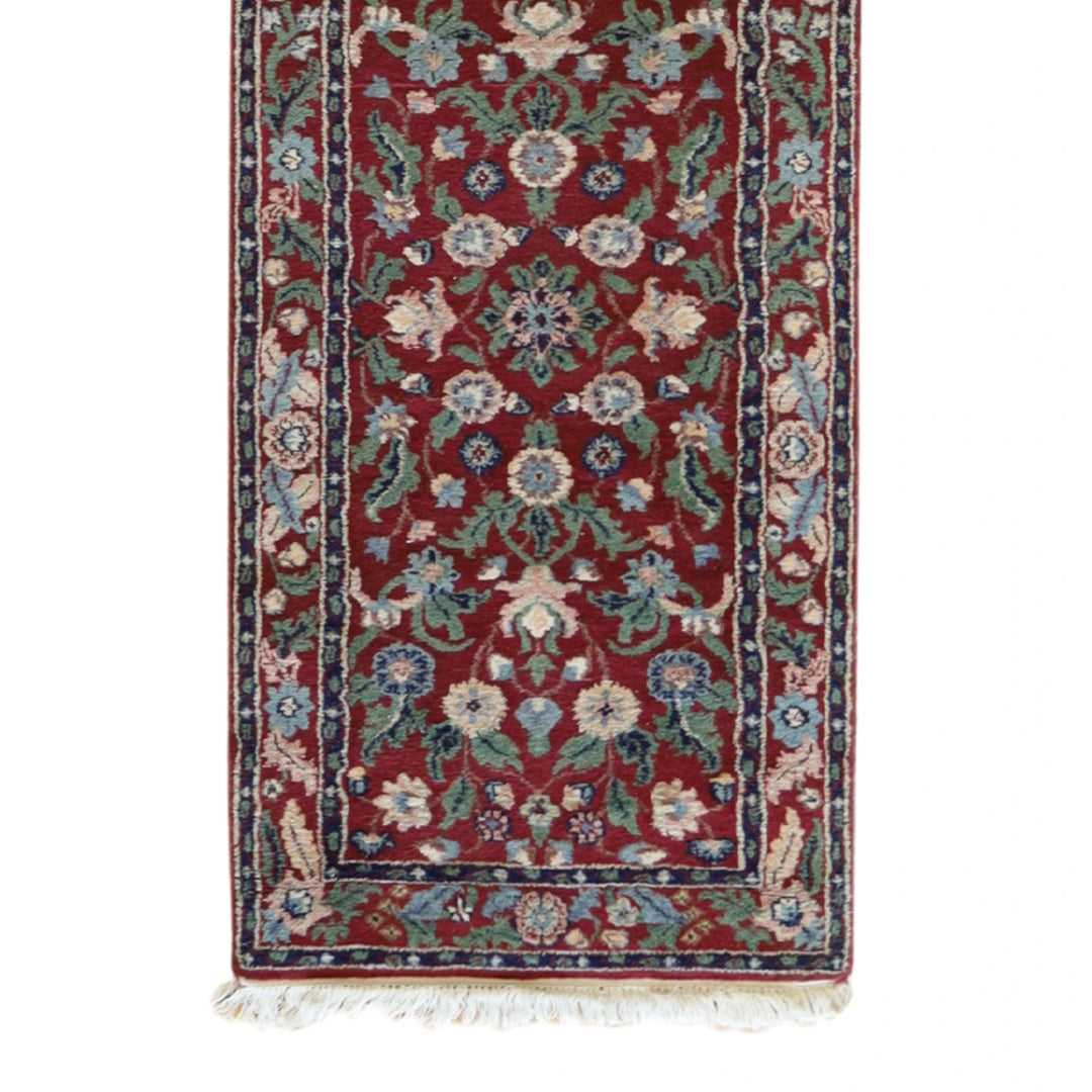 2' 8" x 9' 11" ROSE AND   FLORAL PERSIAN RUG