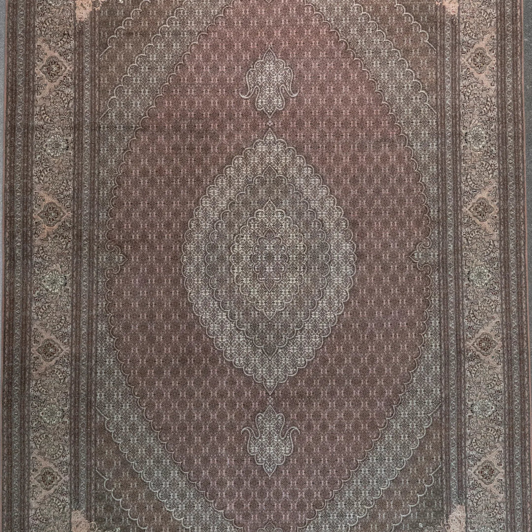 2' 5" x 3' 3" - RED AND BLUE KASHAN FLORAL PERSIAN RUG ( 73 x 99 CM )