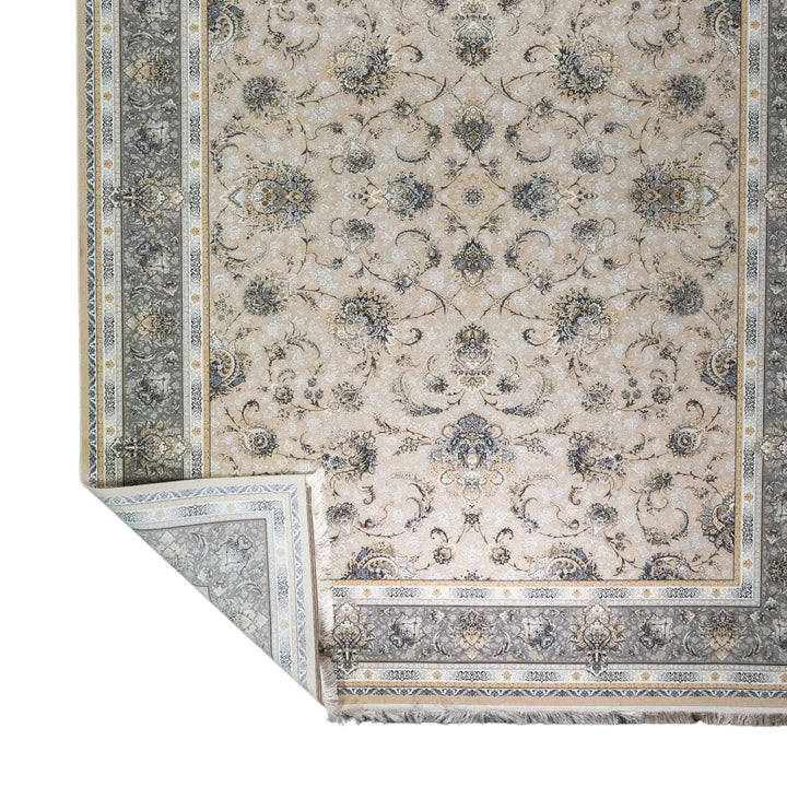 9' 10" x 13' 1" - MULTICOLOR AND BLUE MACHINE MADE FLORAL TURKISH RUG ( 300 x 399 CM )