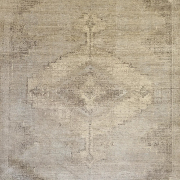 8' 0" x 10' 0" - GRAY AND GRAY MODERN MODERN INDIAN RUG