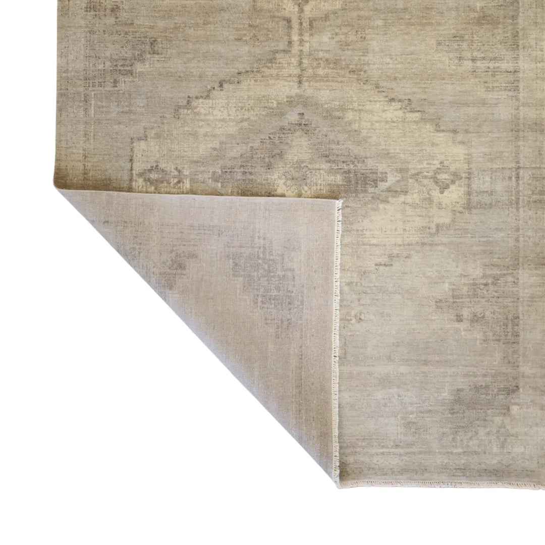 8' 0" x 10' 0" - GRAY AND GRAY MODERN MODERN INDIAN RUG