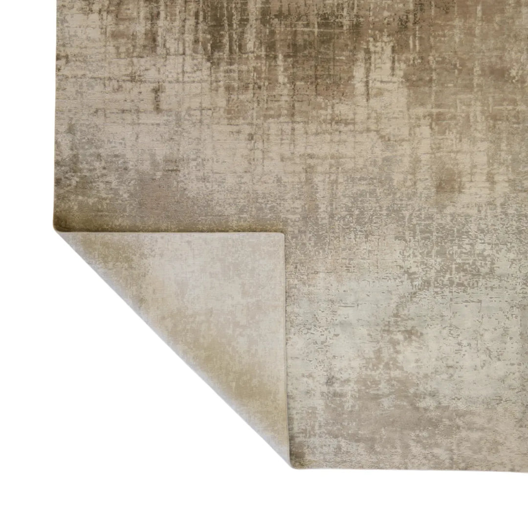 8' 0" x 10' 0" - GRAY AND SILVER MODERN MODERN INDIAN RUG