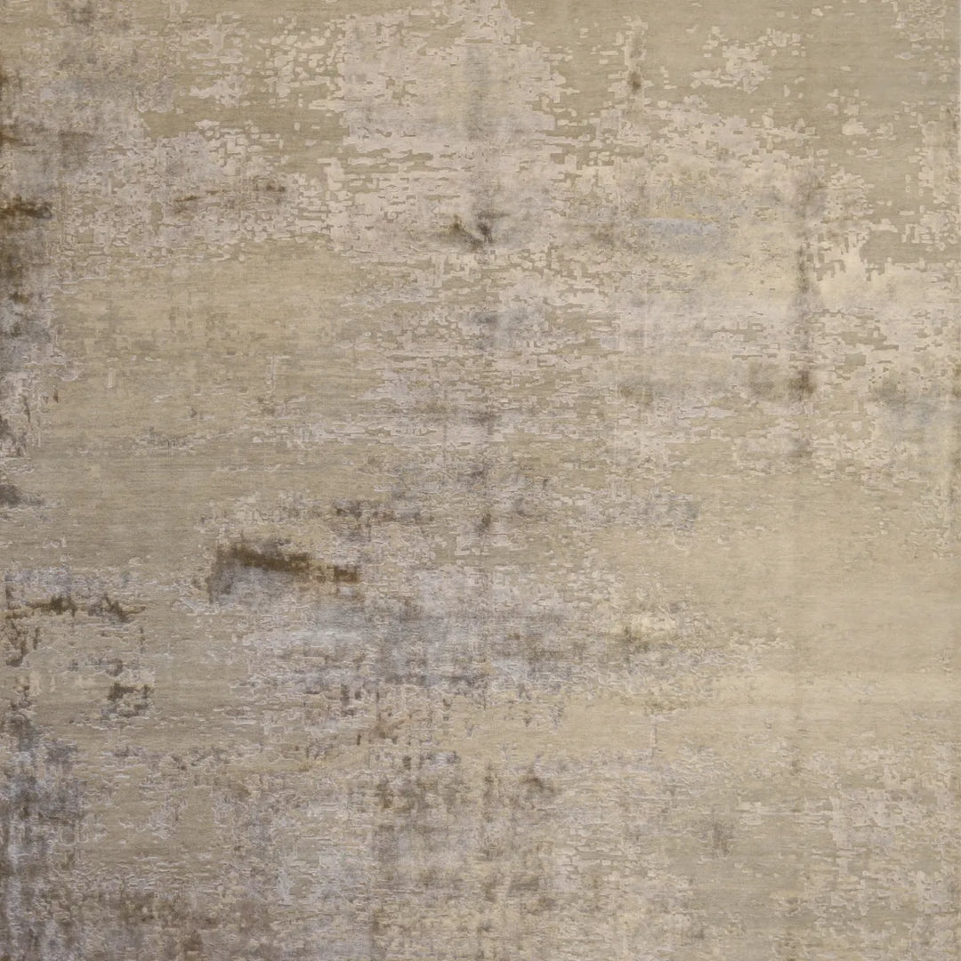 8' 0" x 10' 0" - GRAY AND TAUPE MODERN MODERN INDIAN RUG
