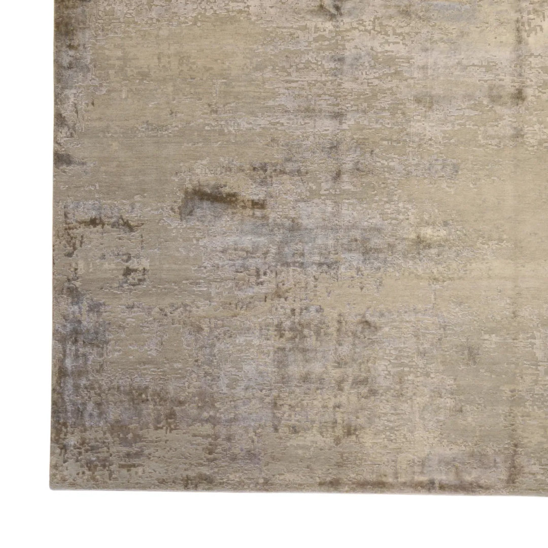 8' 0" x 10' 0" - GRAY AND TAUPE MODERN MODERN INDIAN RUG