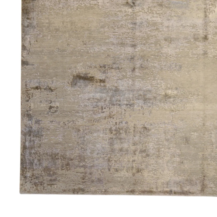 8' 0" x 10' 0" - GRAY AND TAUPE MODERN MODERN INDIAN RUG