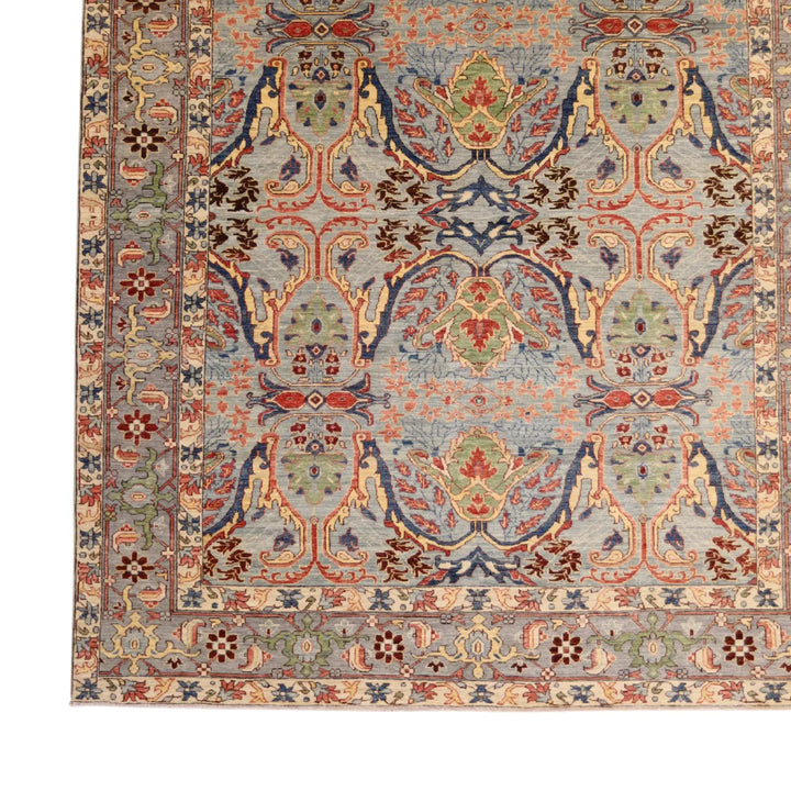 8' 2" x 10' 0" - BLUE AND BLUE BIJAR GARDEN AFGHANI RUG