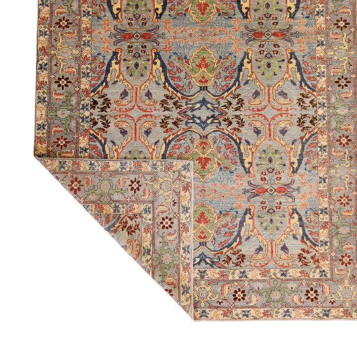 8' 2" x 10' 0" - BLUE AND BLUE BIJAR GARDEN AFGHANI RUG