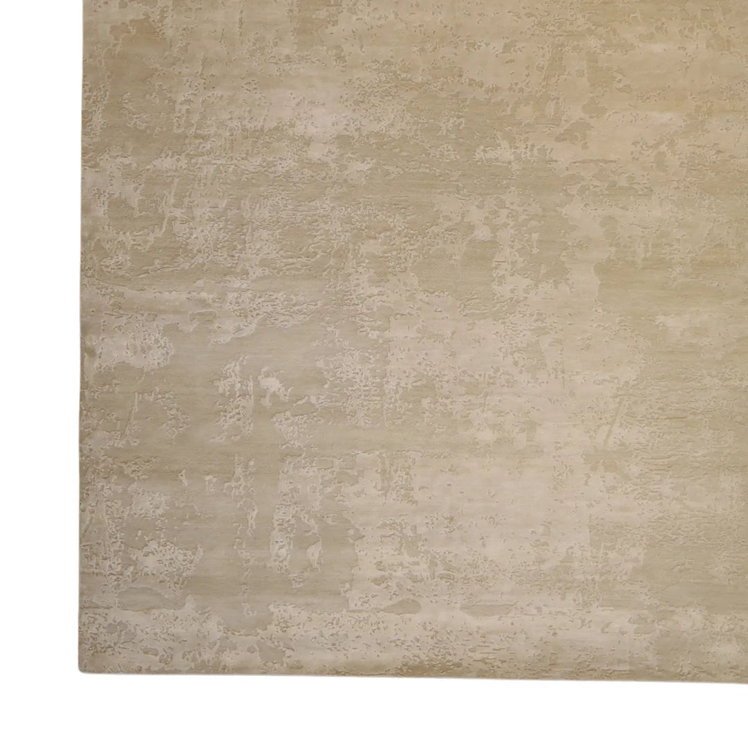8' 2" x 10' 1" - GRAY AND WHITE MODERN MODERN INDIAN RUG