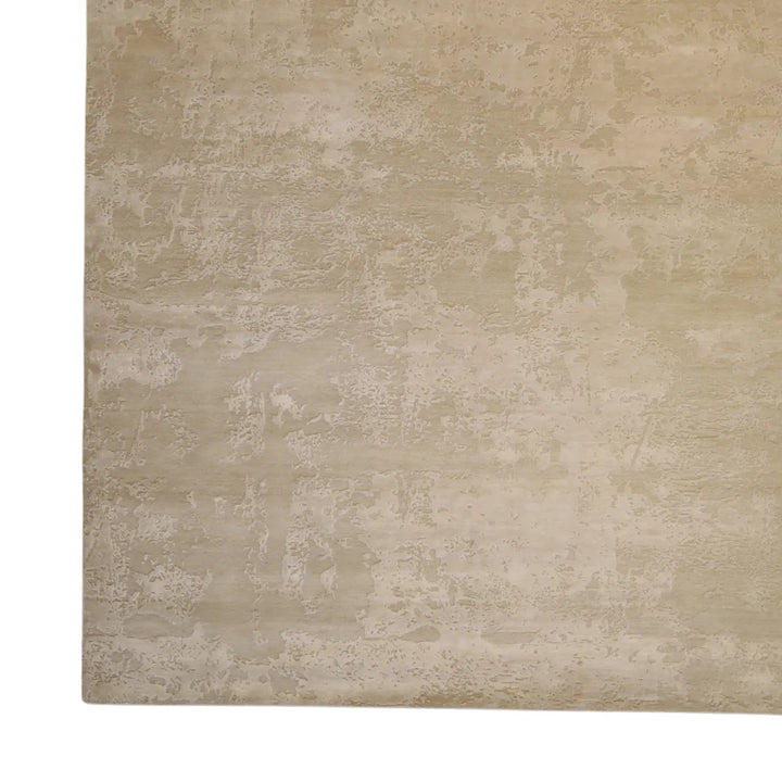 8' 2" x 10' 1" - GRAY AND WHITE MODERN MODERN INDIAN RUG