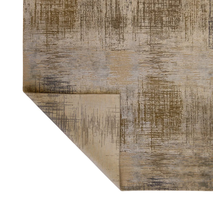 8' 0" x 9' 11" - GRAY AND BLUE MODERN MODERN INDIAN RUG