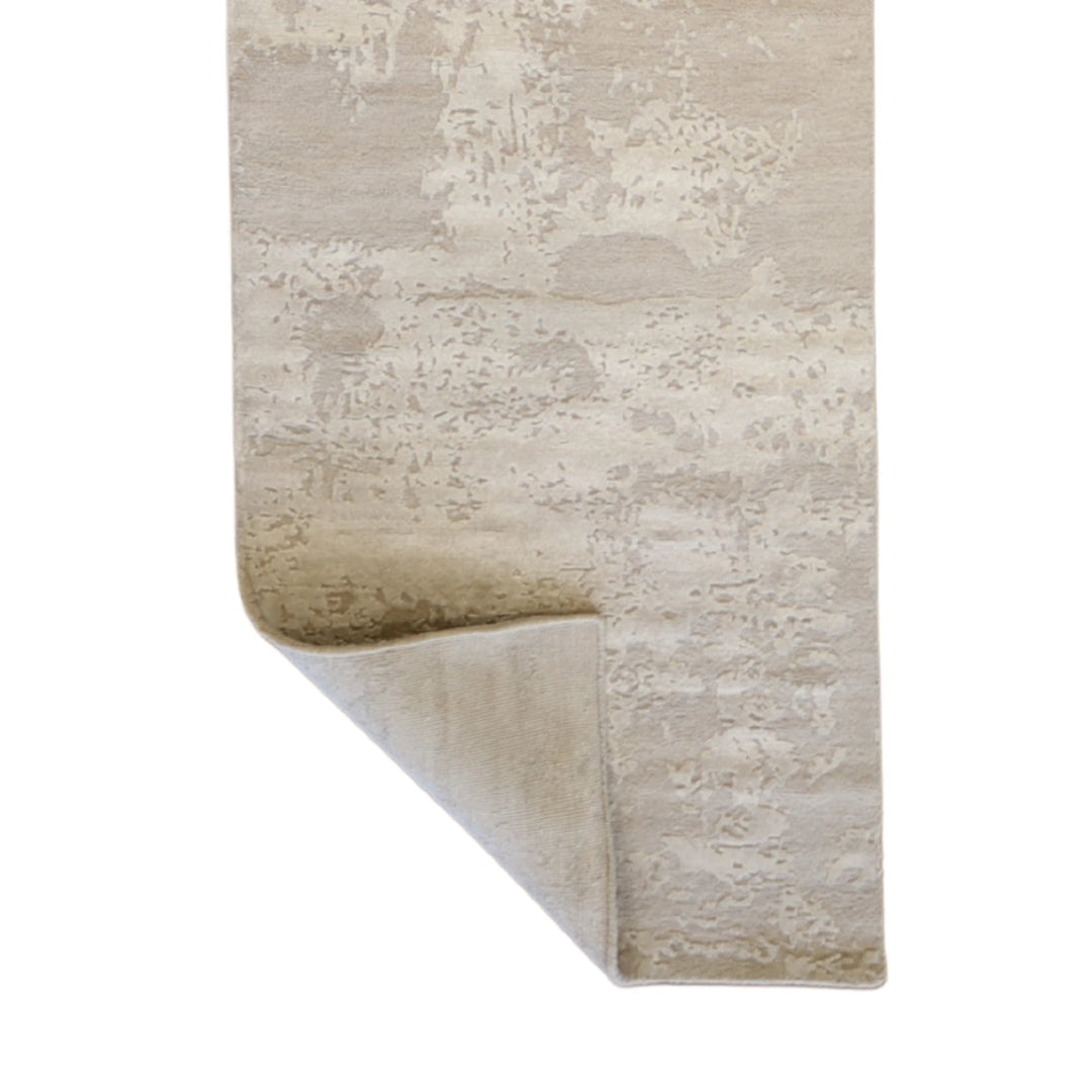 10'1" x 14'2" GRAY AND WHITE MODERN MODERN INDIAN RUG