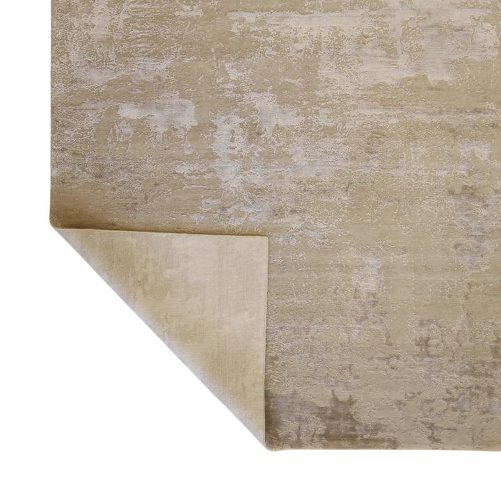 8' 1" x 10' 1" - GRAY AND SILVER MODERN MODERN INDIAN RUG